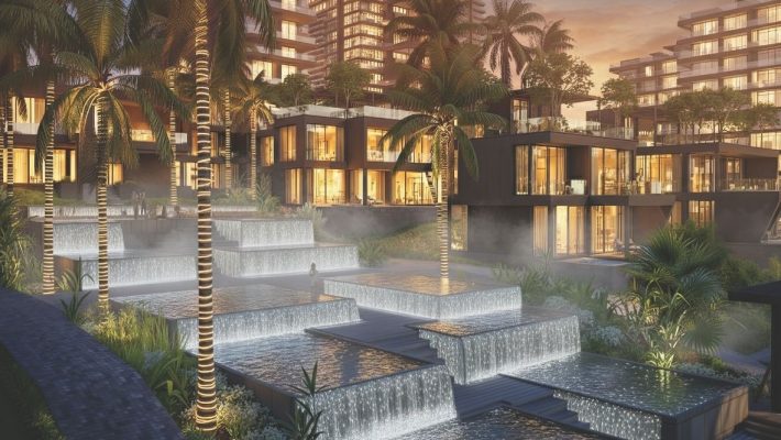 Phối cảnh kiến trúc xanh đa tầng tại Sunshine Bay Retreat