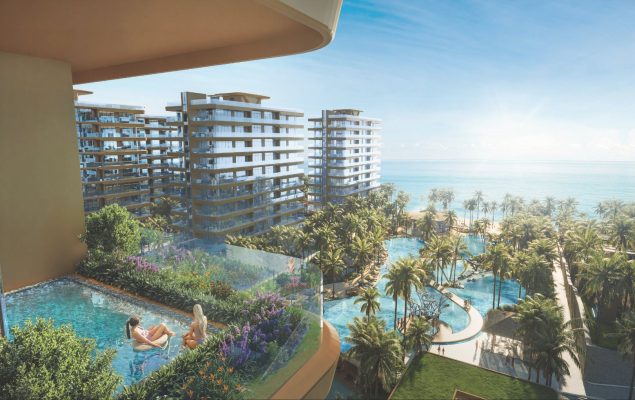 Hồ bơi vô cực view biển tại dự án Sunshine Bay Retreat