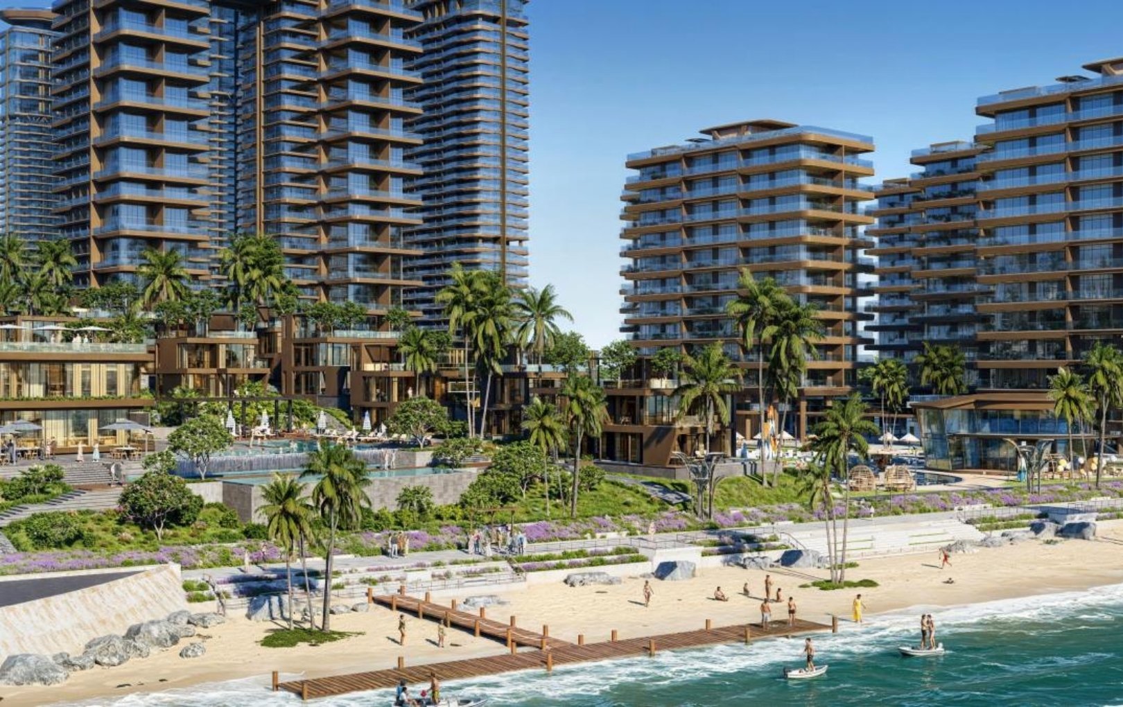 Hoạt động thể thao biển sôi động tại phân khu The Shoreline Hub thuộc tổ hợp Sunshine Bay Retreat Vũng Tàu