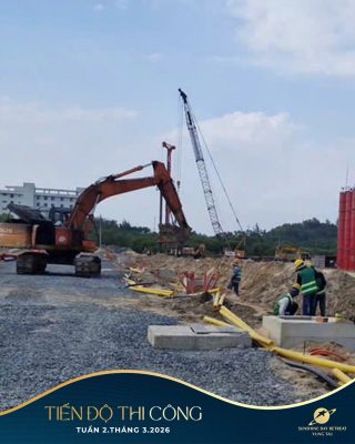 Lắp đặt hệ thống cống thoát nước tại dự án