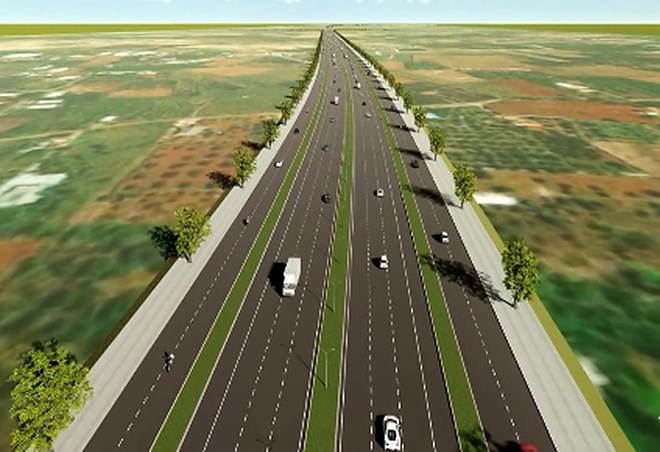 Sơ đồ tuyến kết nối cao tốc Hồ Tràm với Sân bay Quốc tế Long Thành