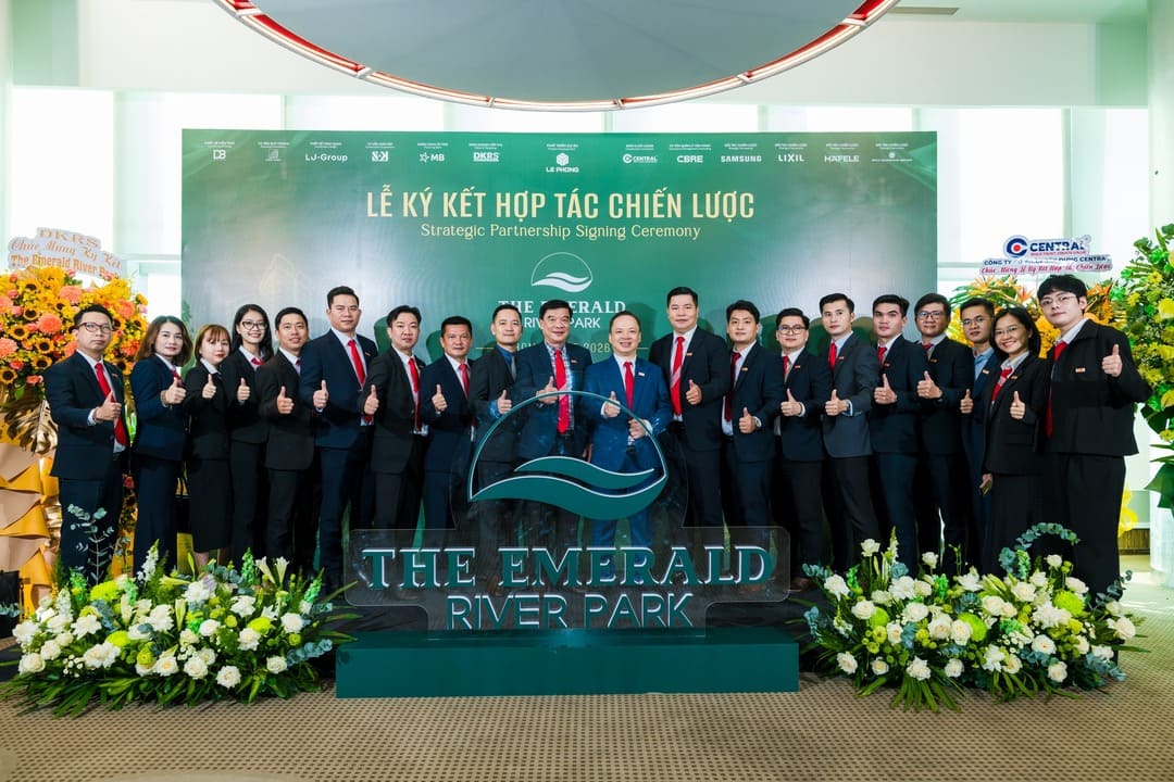 Các đơn vị đối tác ký kết chiến lược khởi tạo biểu tượng sống mới The Emerald River Park