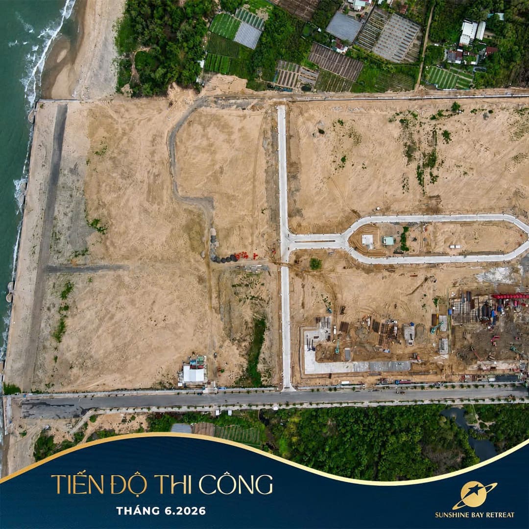 Hệ thống máy móc cơ giới hiện đại hoạt động liên tục tại phân khu Eden Sunshine Bay Retreat