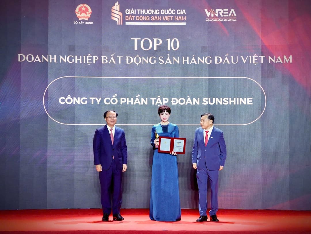 Sunshine Group lập cú đúp danh giá tại Giải thưởng Quốc gia Bất động sản Việt Nam