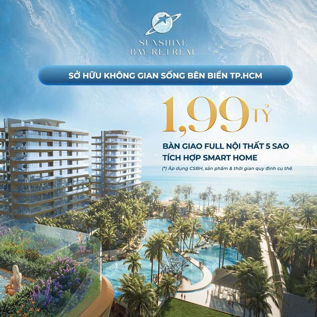 Thiết kế kiến trúc xanh Leafscape đa tầng độc đáo bao phủ tháp căn hộ Sunshine Bay