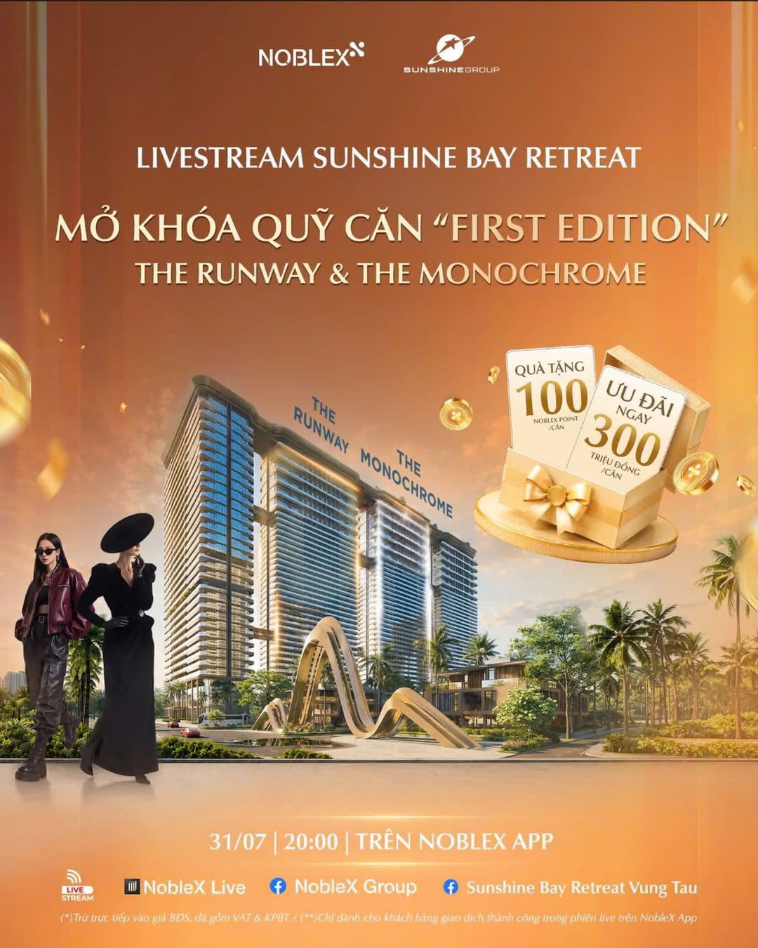 Sự kiện Livestream Sunshine Bay Retreat ngày 31/07/2026