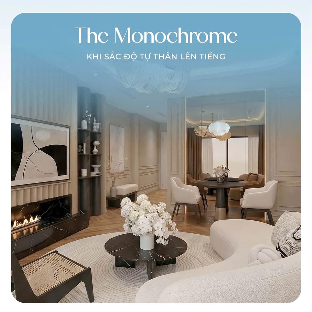 Phong cách kiến trúc tối giản tinh tế Quiet Luxury tại tòa tháp The Monochrome