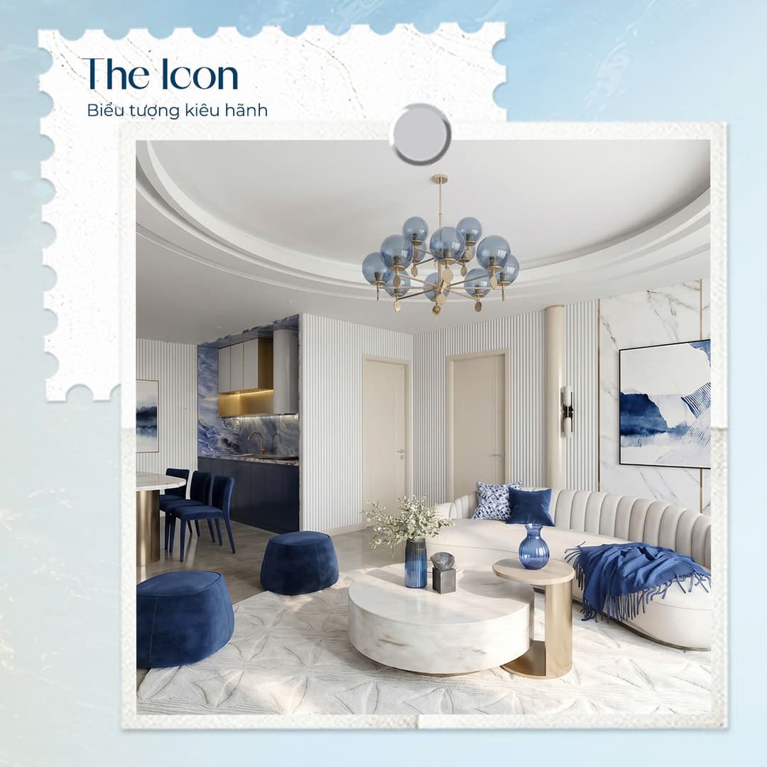 Thiết kế vách đá xuyên sáng mang phong cách The Icon độc bản đẳng cấp thượng lưu
