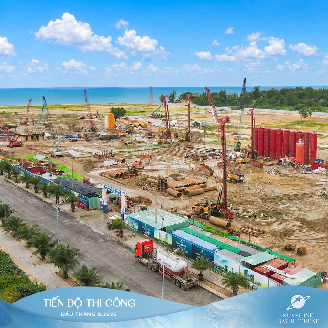 Hoàn thành công tác san lấp mặt bằng Sunshine Bay Retreat