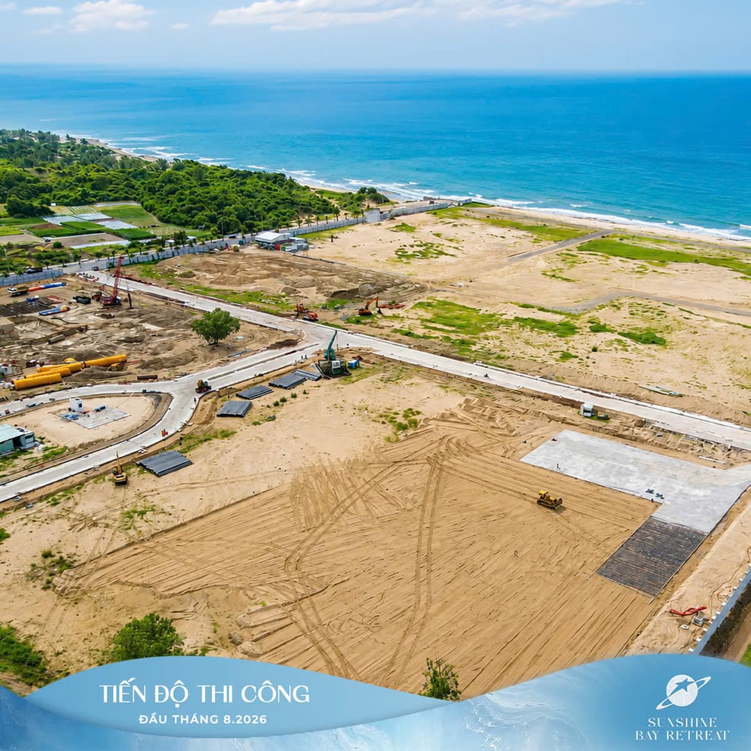 Thi công tuyến đường giao thông nội khu Sunshine Bay Retreat